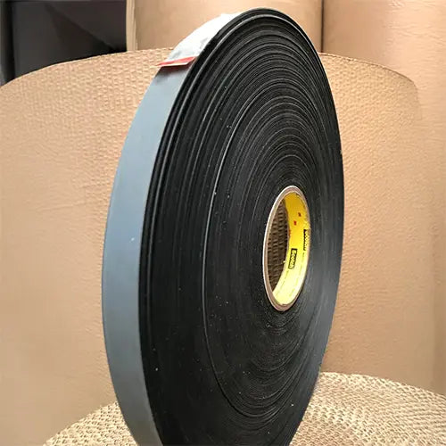 3M Rubber Tape - 1.6mm thick can be custom cut to any width you require.  We supply 3M Rubber Rollstock tape Australia Wide