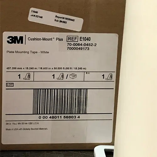 3M - E1040 Cushionmount tape used for Flexographic (flexo) Printing