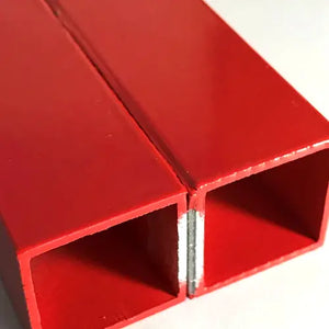 Here's an example of the GPH - VHB series D/S tape after being powder coated through an oven. 3M GPH High Temperature Double Sided VHB Tape is designed to be applied BEFORE powdercoating, & can withstand temperatures up to 230c
