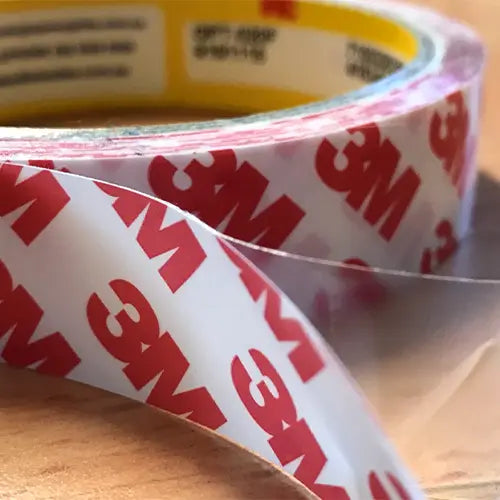 3M GPT 020 double sided tape is 0.2mm thick