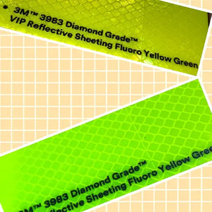 3M 3983 Fluoro Yellow Green Reflective shown here