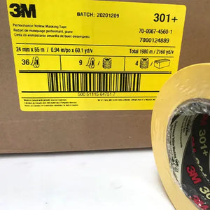 Order 24mm wide Yellow Masking Tape - 3M - 301 Online Here For Australia Wide Delivery