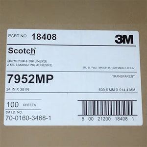 We Supply 7952mp - Sheets of Double Sided Tape  609mm x 914mm - 3M 467 Adhesive Transfer Sheets