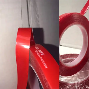 Acribond Very High Bond Tape (1.1mm thick) available in small length rolls 12mm x 5metres - Shown here with liner removed