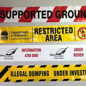 Restricted Area Custom Print Barrier Tape