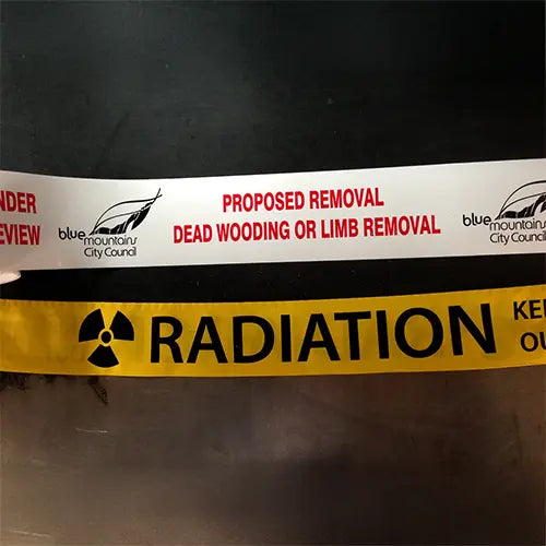 We supply Custom Print & Custom Size Barrier Tape throughout Australia