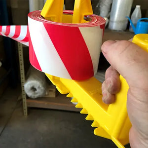 nicks or cuts on your hands from un-rolling Safety / Barrier  tapes ?

Then