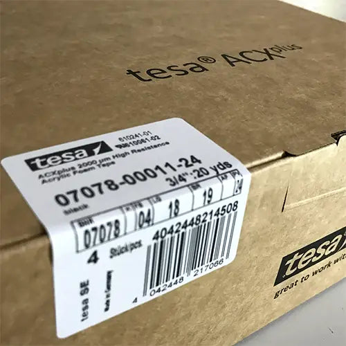 Tesa 7078 ACX Black 2mm Thick High Strength Double Sided Tape
