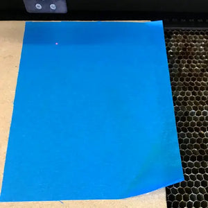 Blue Masking tape is ideal for laser cutting