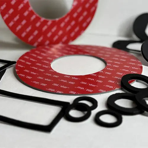or without adhesive