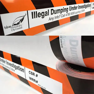 Contact Us for all your Council's Custom Print Safety Tape / Barrier Tape requirements