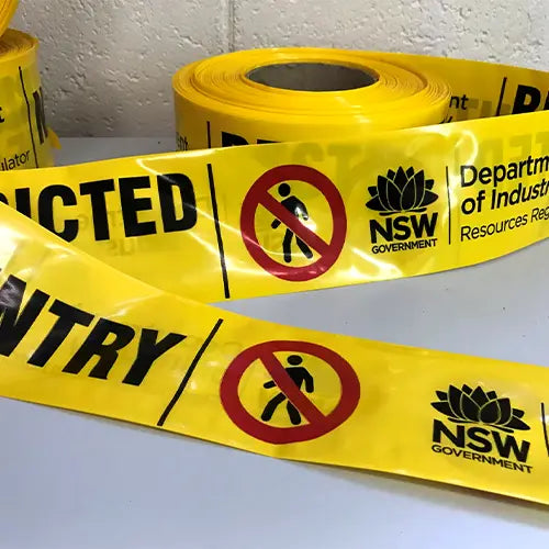Illegal Dumping - Under Investigation Safety Tape Printed To Your Specifications 