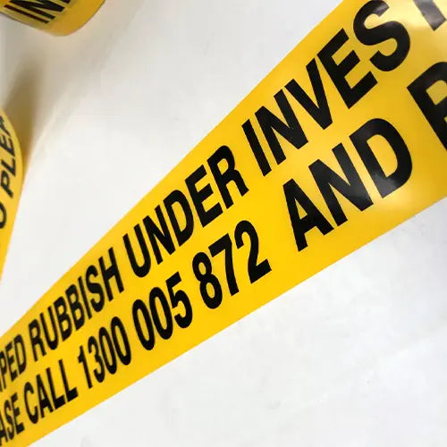 Restricted Area Custom Printed Barrier Safety Tape (printed on both sides