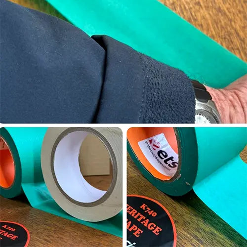 K740 Heritage Masking Tape offers clean removal without leaving an adhesive residue