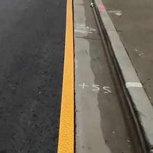 Here's An Example Of Removable Road Marking Tape In Use
