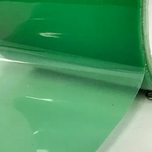 contact us for die cut & custom width requirements you may have with our green silicone adhesive tape
