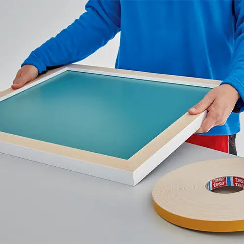 Tesa 4952 is economical + a great quality double sided mounting tape (UV Resistant Too)