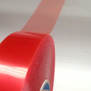 Tesa Clear 4965 Double Sided Tape with a Red Liner