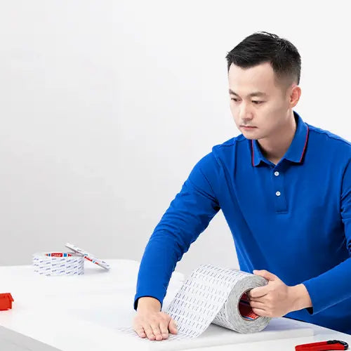 Tesa 88644 double-sided laser cutting tape roll for laser engraving, laminating and precision bonding applications
