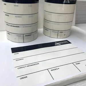 Contact Us for all your custom printed messages & forms on our perforated label tape
