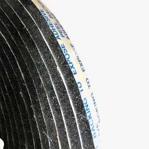 Applications for Open Cell Foam Tape include;  
-Seals air conditioning joints.
- Weatherseal strip around door and window frames.
- Used in concrete formwork
