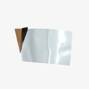 Piece of White Foil Tape with Liner Peeled Back
Order By The Metre Online Here