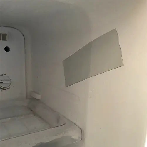 White Fridge Repair Tape is easy to apply to cold damp surfaces. Will fix Cracks
