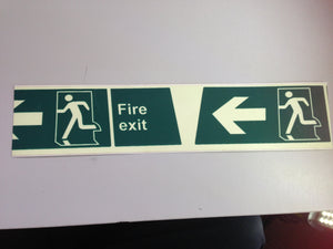 Glow in the Dark Fire Exit Tape is 50mm x 1mtr
