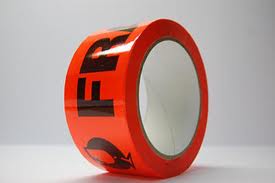 Orange Fragile Tape