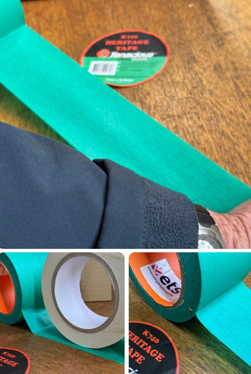 K740 Heritage Masking Tape offers clean removal without leaving an adhesive residue