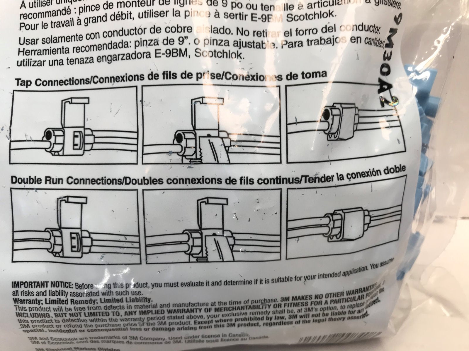Instructions on how to use Scotchlok 560 Connectors