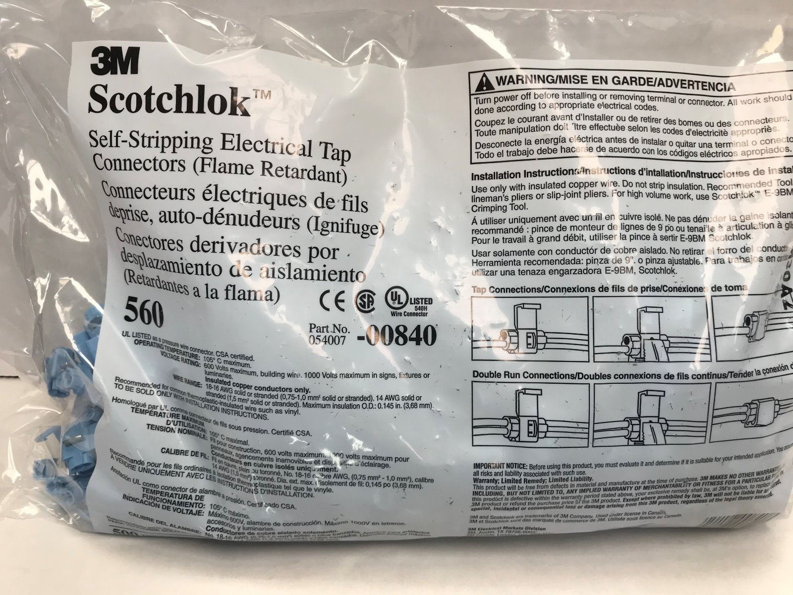 Self Stripping Electrical Tap Connectors will tap into any wire without needing to cut