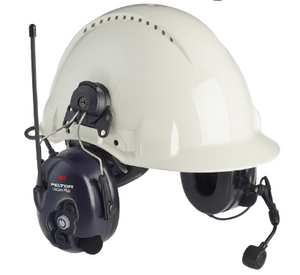 3M LiteCom Plus hearing protection + communication.
Helmet Attachment Model shown  Here is available Online For Delivery Australia Wide