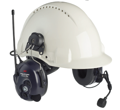 3M LiteCom Plus hearing protection + communication.
Helmet Attachment Model shown  Here is available Online For Delivery Australia Wide