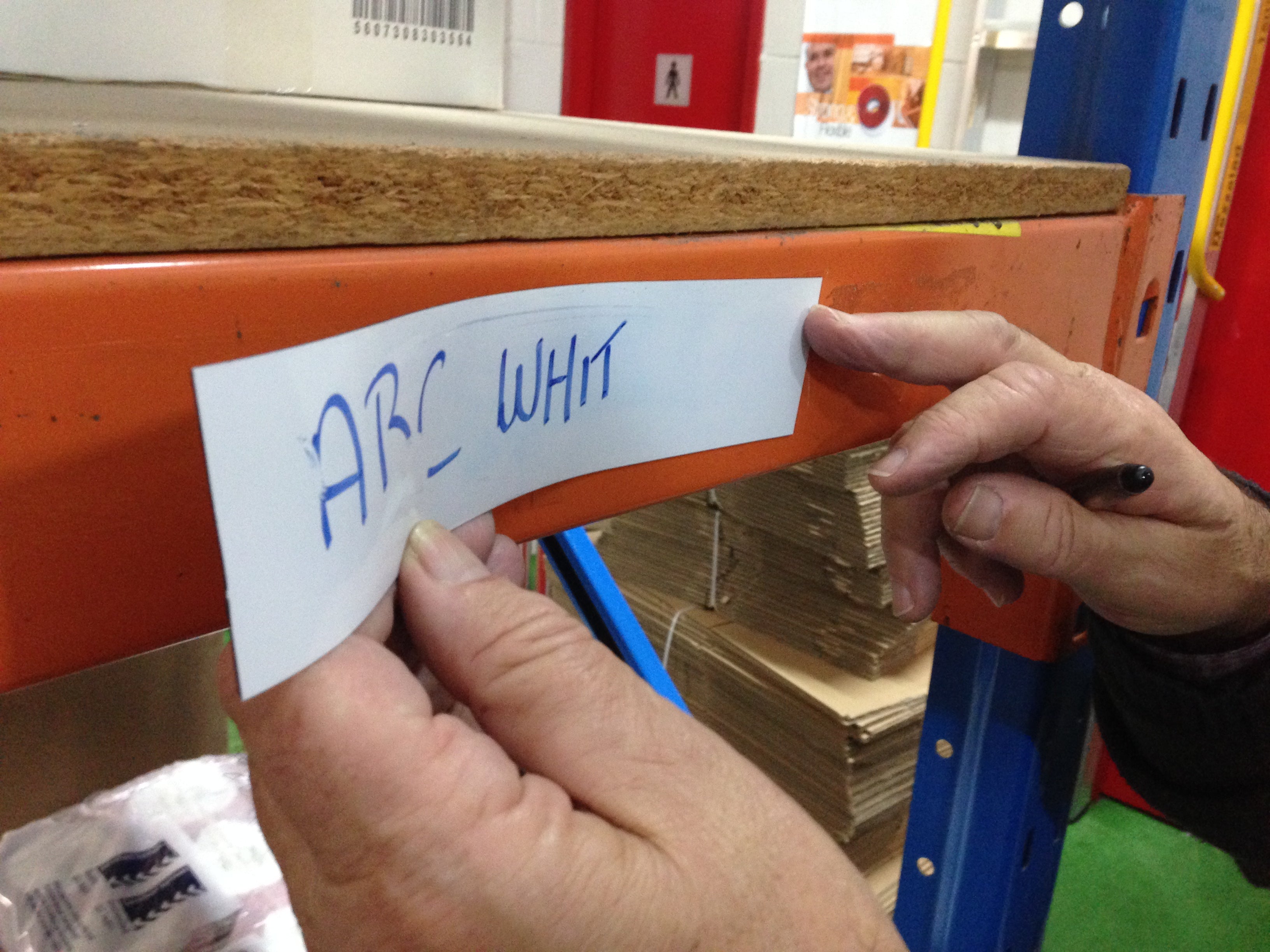 White Faced Magnetic Tape (Whiteboard Magnetic Tape) is ideal for labelling Pallet Racking. Order Online Here