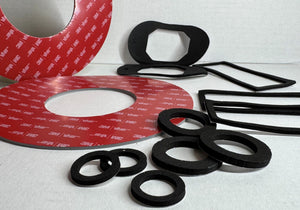 We Die Cut Foam Washers to any internal (ID) & outside (OD) diameter required in different thickness's & grades of foam