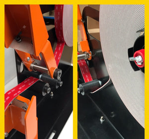 Tape Crew MK-1 will take rolls of foam tape & VHB tapes up to 42cm in diameter !