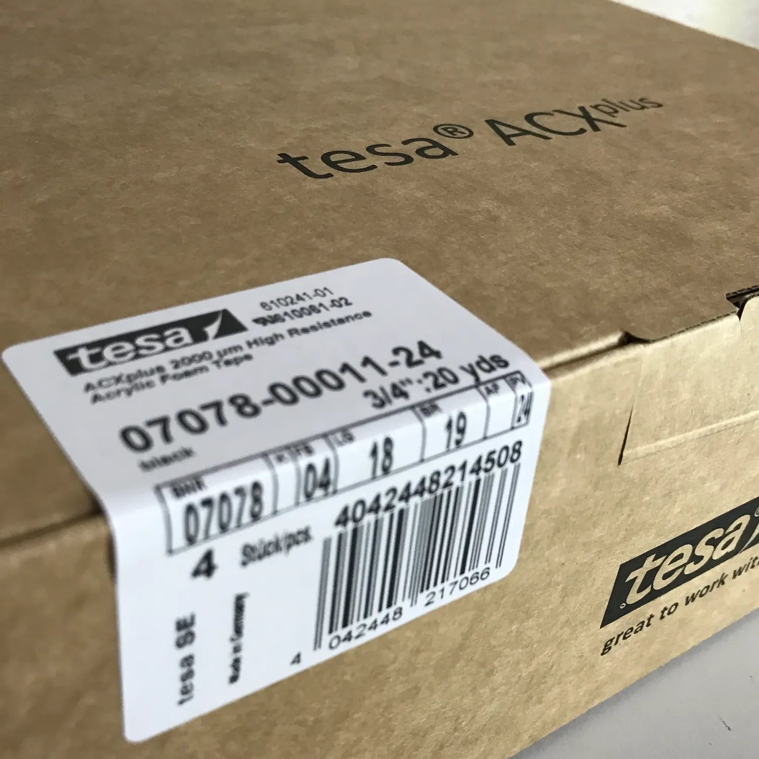 Tesa 7078 ACX Black 2mm Thick High Strength Double Sided Tape