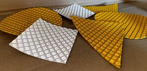 Contact Us for all your custom cut squares, circles, triangles & just about every other shape you require for your outdoor pavement marking requirements