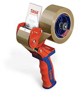Tesa 6400 Packaging tape Dispenser (Tesa Tape Gun) has a safety retractable blade. Very well designed product