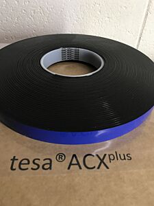 Black High Bond Double Sided Tape - 2mm Thick (Tesa 7078 ACX)