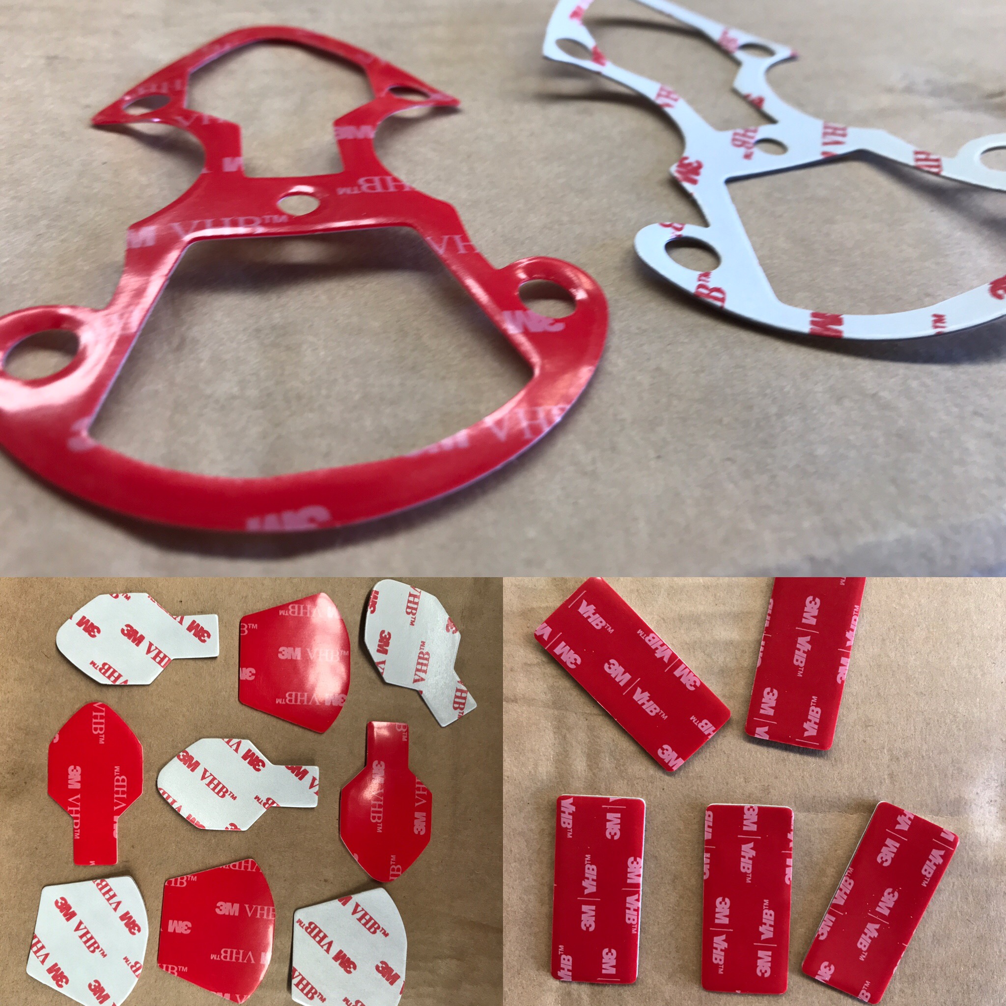 We Die Cut Custom Size Shapes, Gaskets, Washers out of all types of Adhesive Tapes