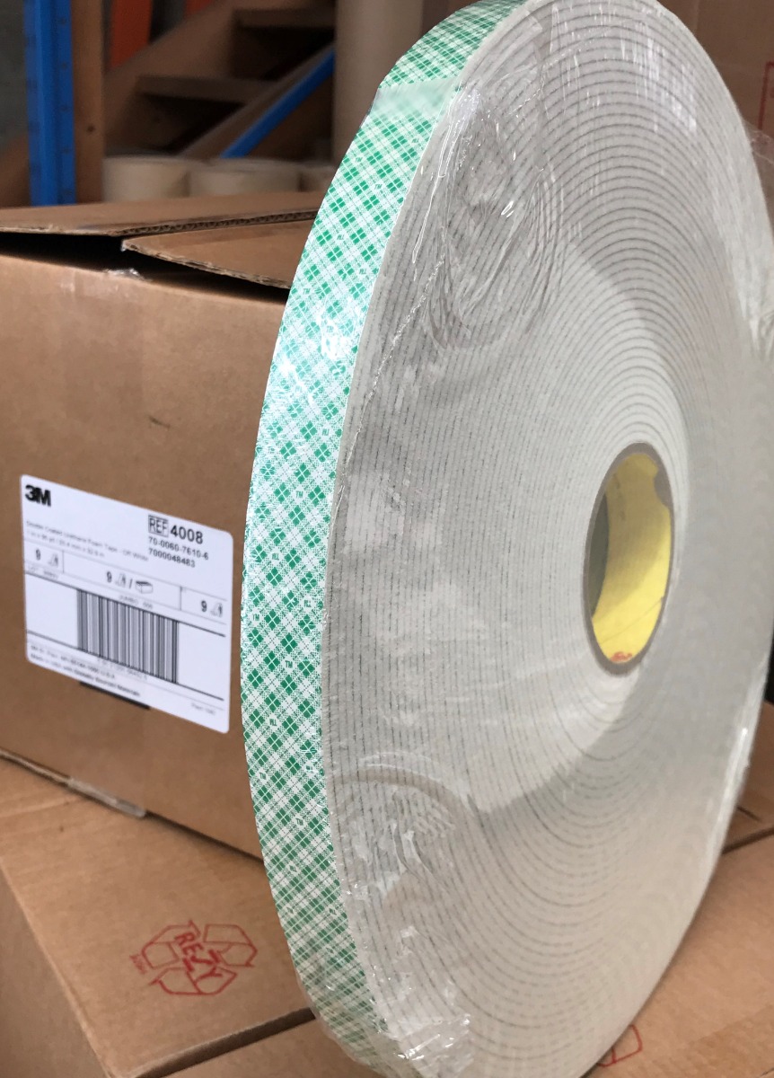 The Industry Standard For indoor Mounting Tape - 3M 4008 - double Sided Tape (3.2mm thick). Order Online Here For Australia Wide Delivery