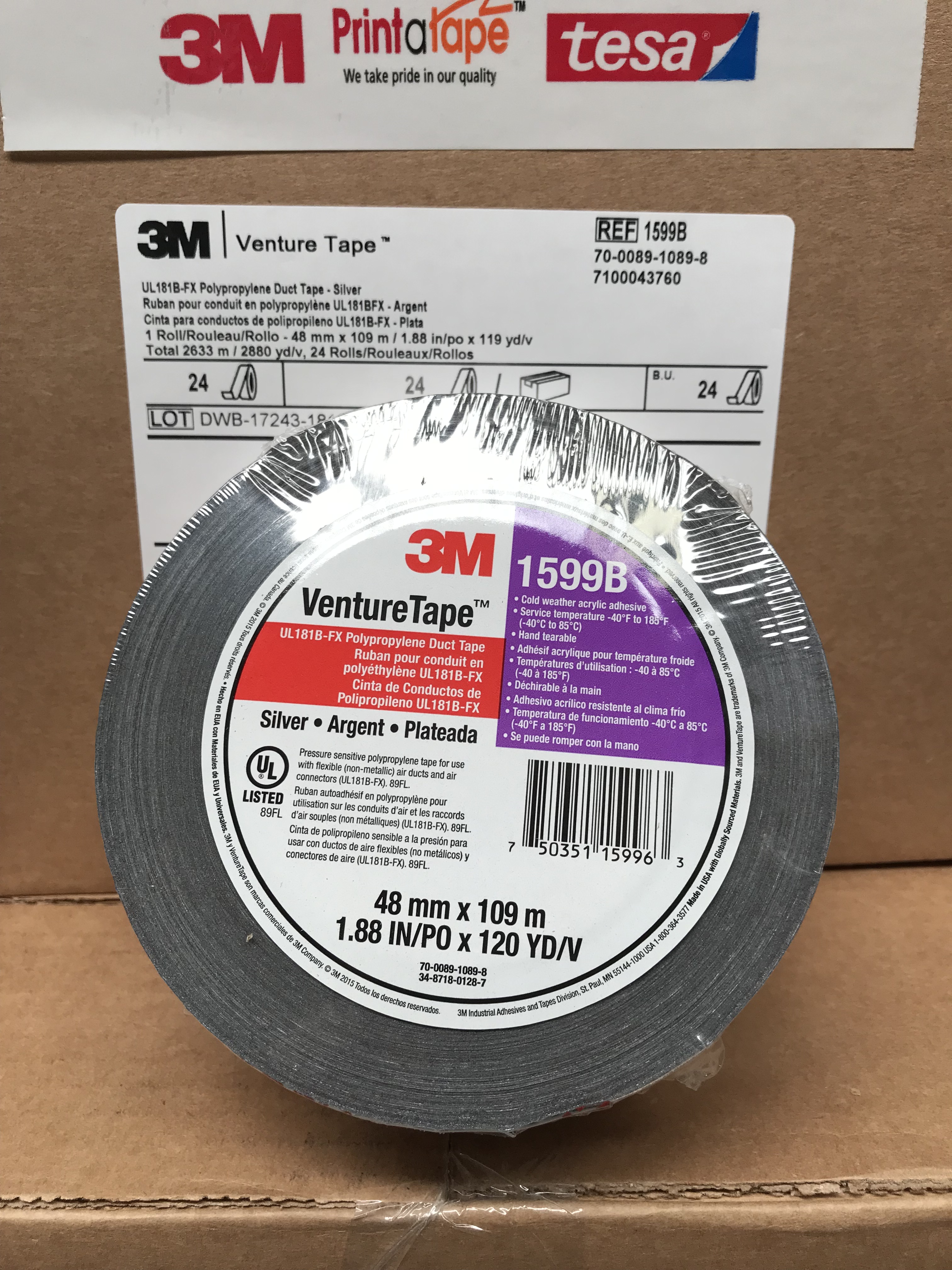 Flame Resistant / Fire Rated Duct Tape