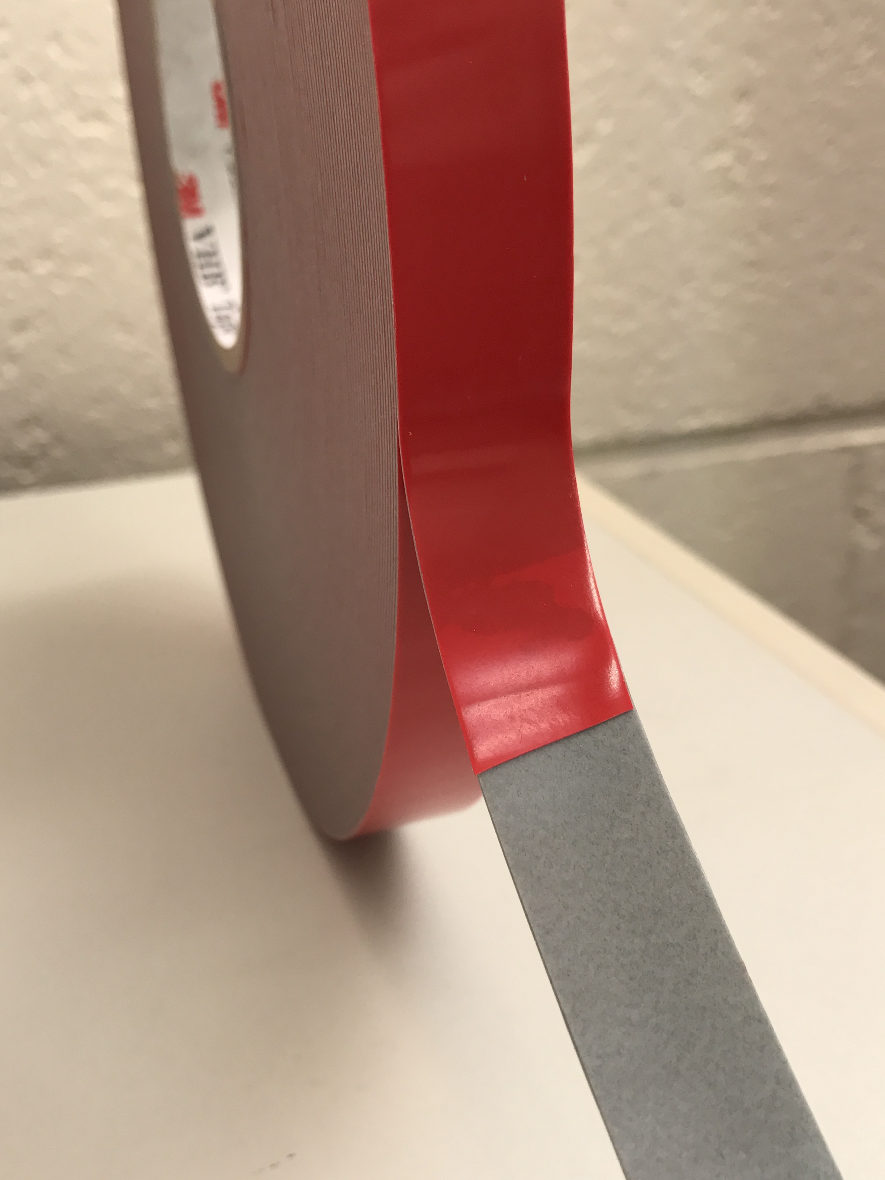3M 4941 Red VHB Tape (Grey Tape When Red Liner is removed)