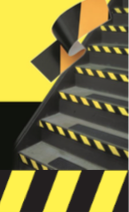 Colour Markings Guide To Factory, Site & Facility Safety - Black/Yellow Striped (Tiger Stripe)