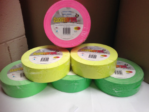 We have Fluro Gaffer - Neon Cloth Tape avaialble in 45mtr - Industrial Length Rolls