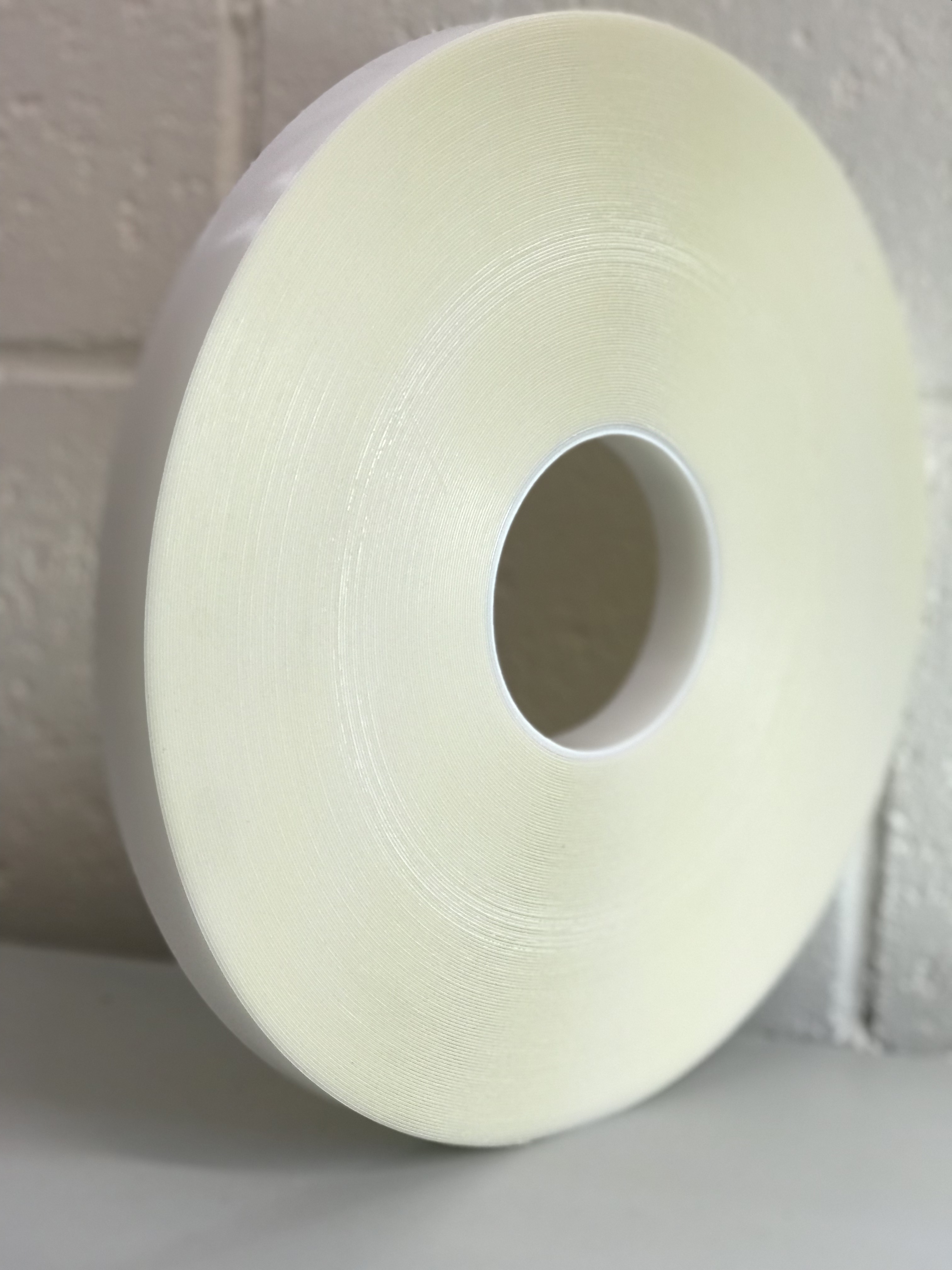 Thin width double sided tape