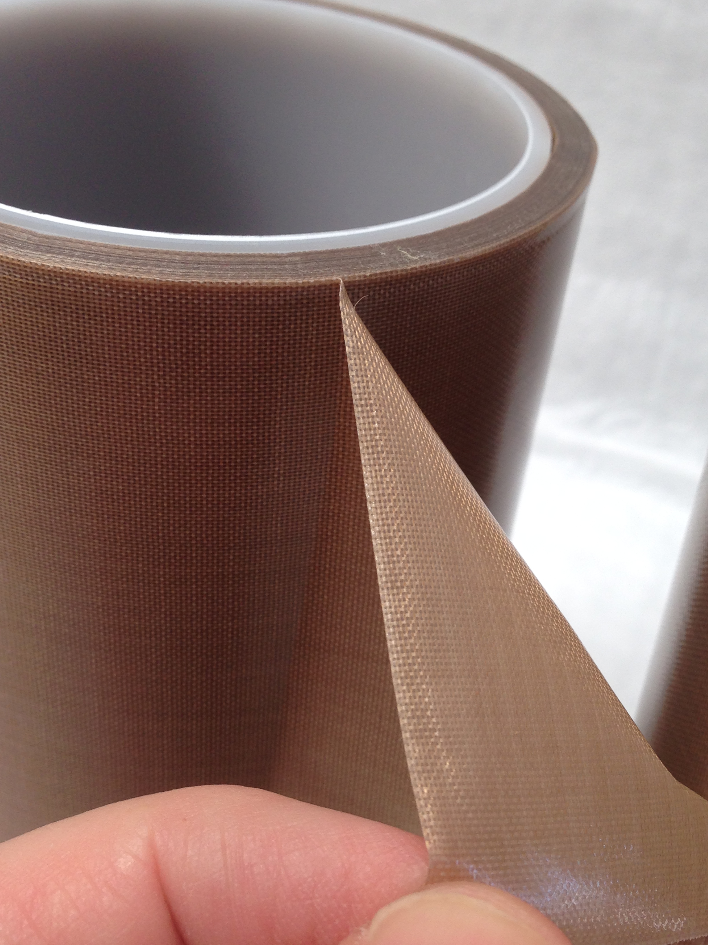  Fabric Coated Brown Teflon Tape for Heat Sealing Machines 