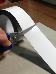 Magnetic Whiteboard Tape is used the same as a whiteboard, & can be placed anywhere there is a magnetic backing